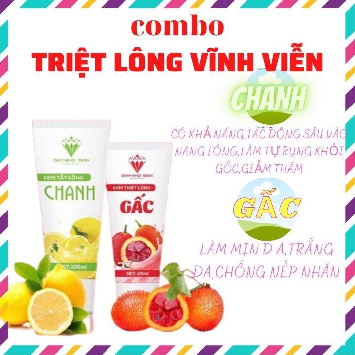 Kem tẩy lông Chanh Gấc Diamond Skin