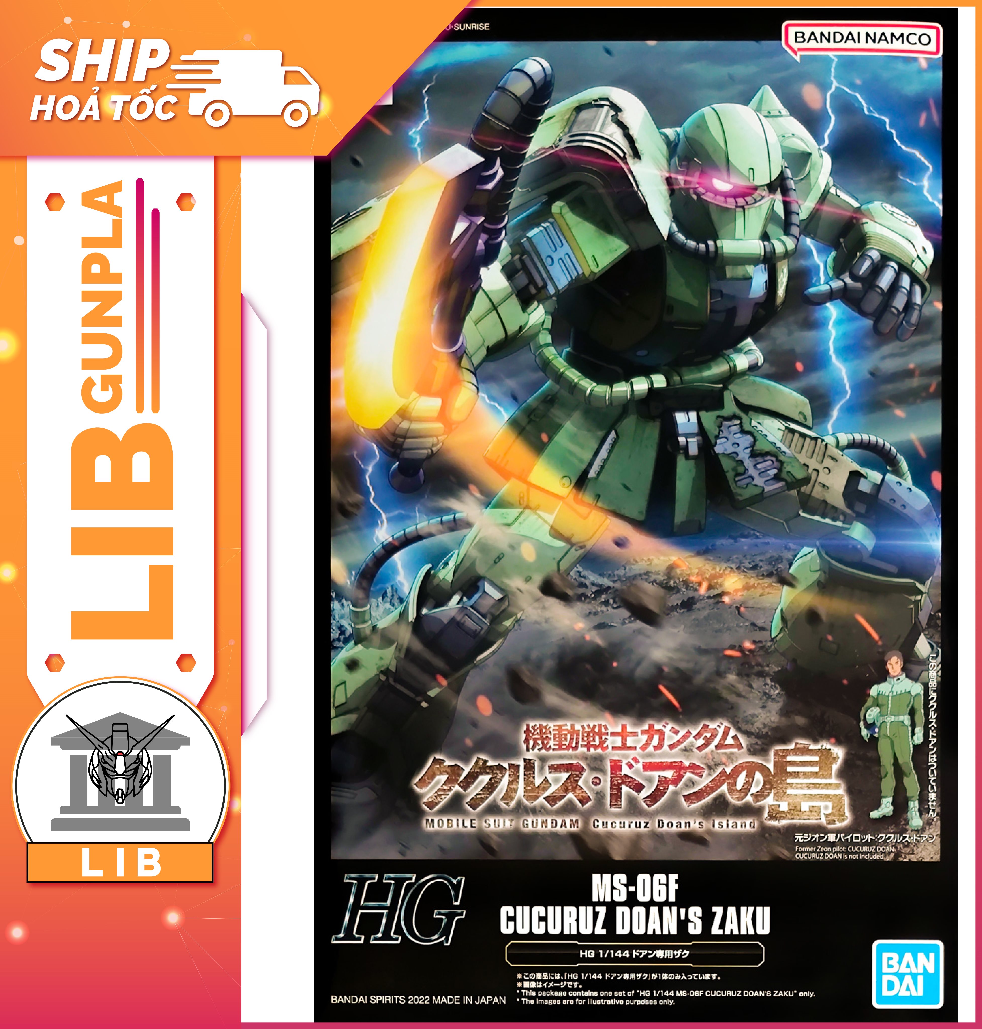 Mô hình lắp ráp Gundam HG Cucuruz Doan Zaku