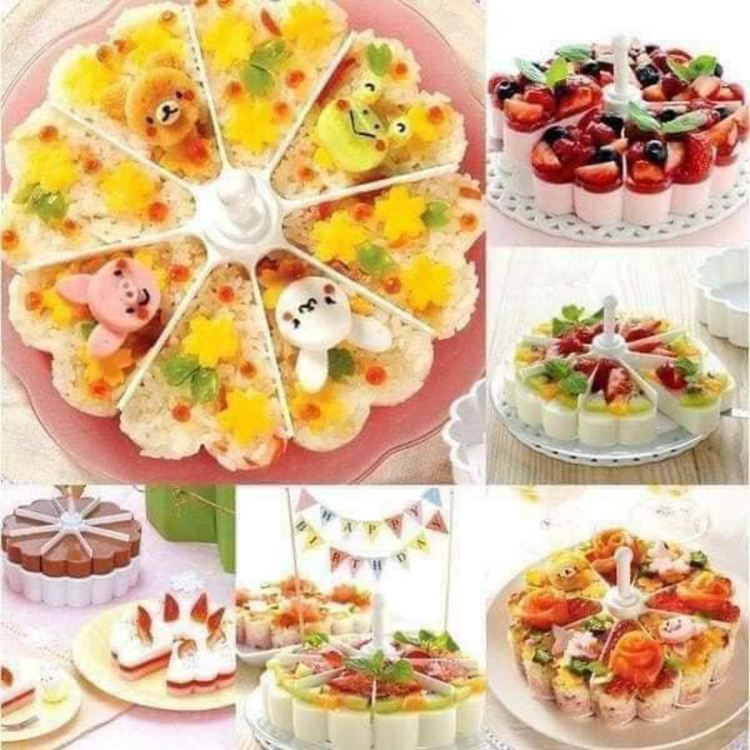 Khuôn xôi 8 ngăn đa năng - khuôn làm bánh, sushi, thạch rau câu