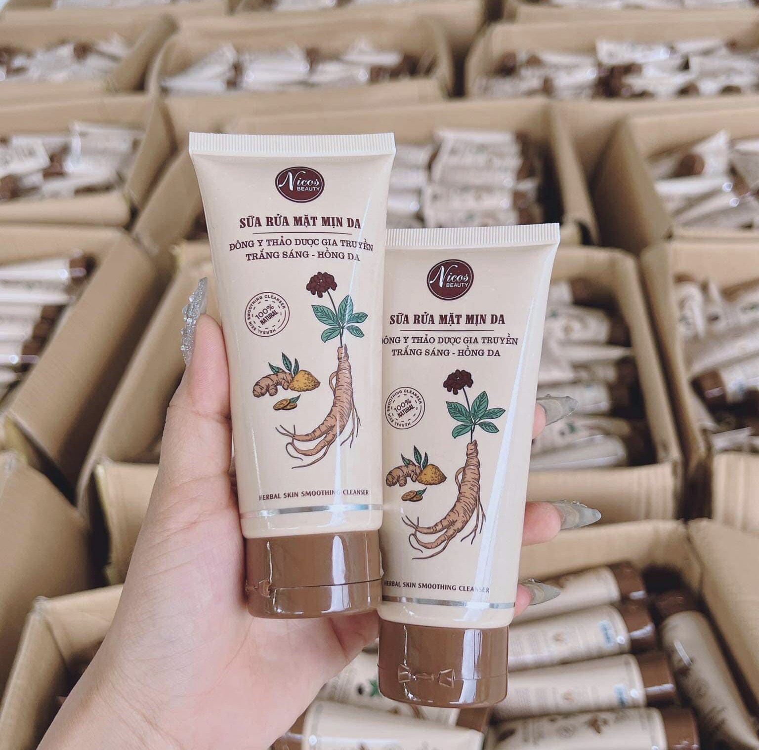 Sữa rửa mặt đông y gia truyền thanh nhi nicos chính hãng