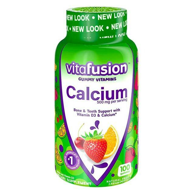 Kẹo dẻo bổ sung canxi Vitafusion Calcium 500Mg + D3 25Mg Gummy Vitamins