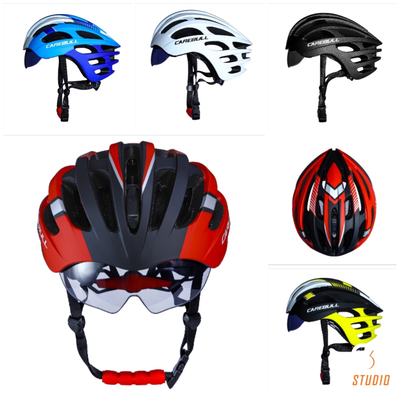 CAREBULL HELMET MŨ BẢO HIỂM XE ĐẠP KÍNH ÂM  BẢO HÀNH 12 THÁNG KÍNH THÁO LẮP RỜI ĐƯỢC