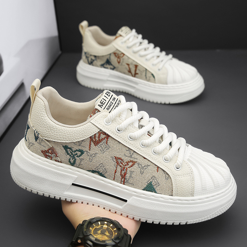 Giày sneaker nam, giày nam mũi sò 2023