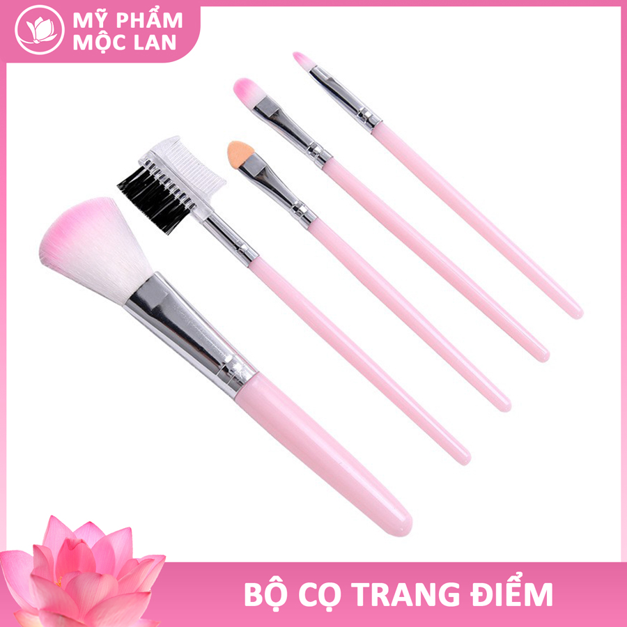 Bộ cọ trang điểm đa năng gồm 5 cây cọ mềm mượt - Mỹ phẩm Mộc Lan