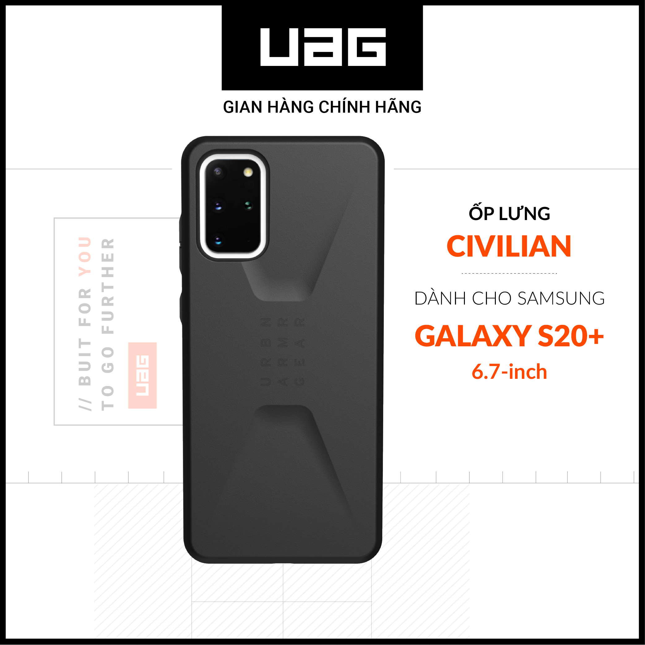 Ốp lưng UAG Civilian cho Samsung Galaxy S20 Plus