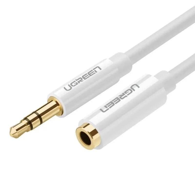 Ugreen 10748 1.5m màu trắng cáp âm thanh 3.5mm nối dài av124