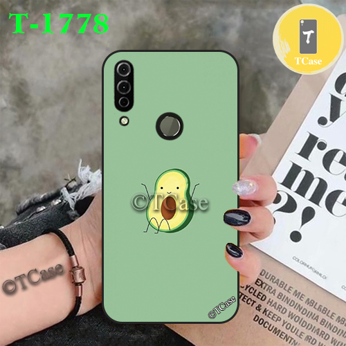 Ốp lưng Vsmart Joy 3 dẻo đen in hình Trái Bơ