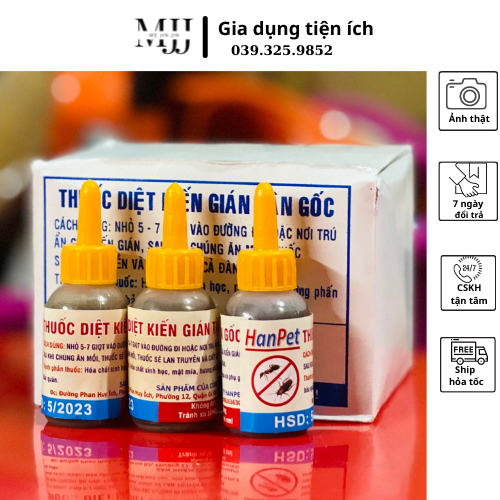 Thuốc diệt kiến - thuốc diệt gián tận gốc, hiệu quả.