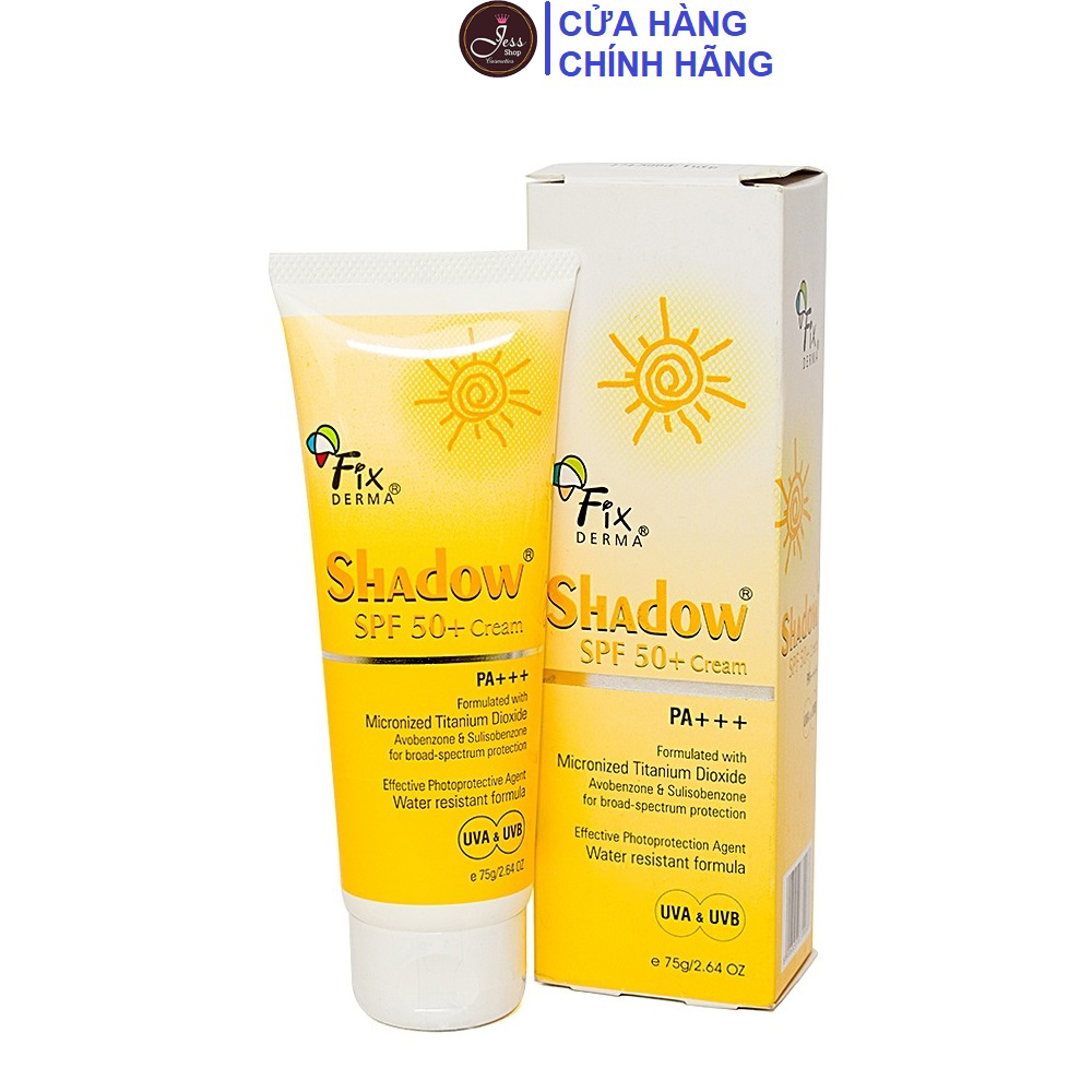 Kem chống nắng fixderma shadow spf 50+ pa+++ cream 75g