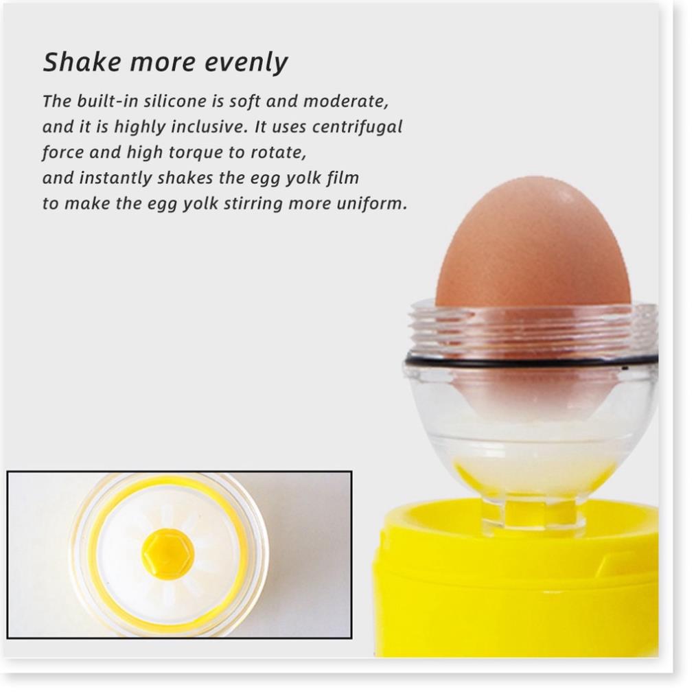 Máy lắc trứng trộn lòng đỏ và trắng 👉BH 1 THÁNG 👈 Dụng cụ quay trứng vàng cho bé bằng tay