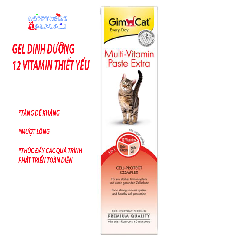 Gel dinh dưỡng gimcat multi vitamin nhập đức 200gr