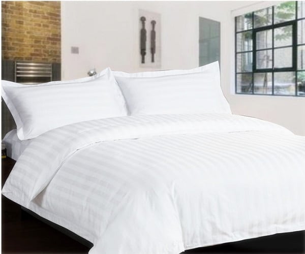 Bộ Drap giường Cotton Khách Sạn Trắng Sọc 1m/m2/m4/m6/m8/2m2 cao cấp ga giường