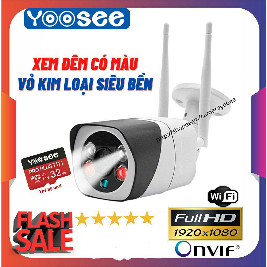 Camera ngoài trời 2.0 kèm thẻ nhớ 32g vỏ kim loại