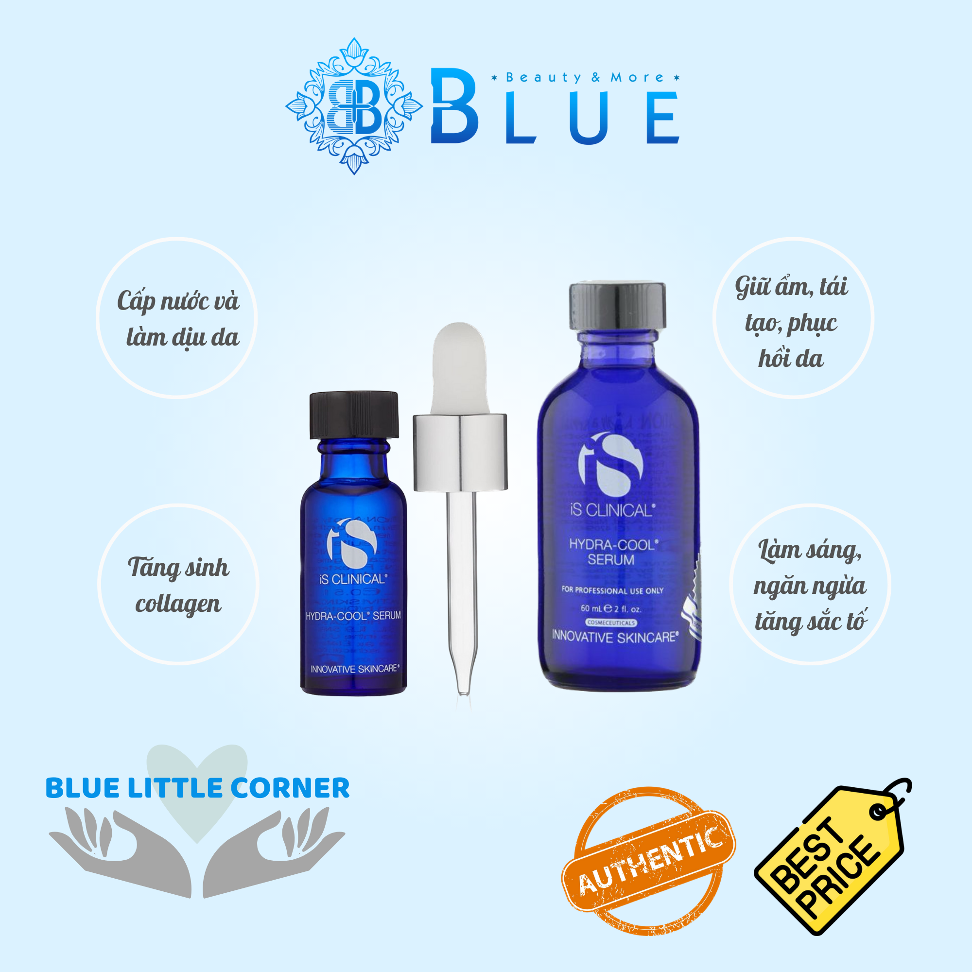 Tinh chất cấp nước làm dịu và phục hồi da iS Clinical Hydra-Cool Serum