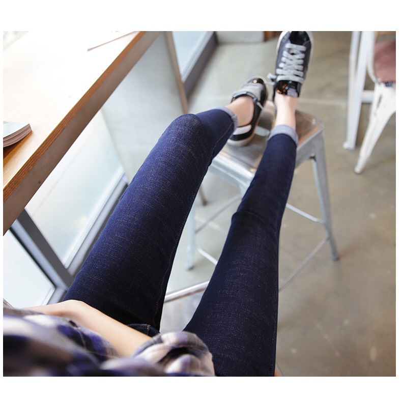 Quần Jean Nữ XANH XƯỚC BỐ (Có Size Đại) - Quần Jeans Nữ Lưng Cao Co Giãn Tốt - Quần Bò Nữ Kiểu Dáng Basic - 10.03X