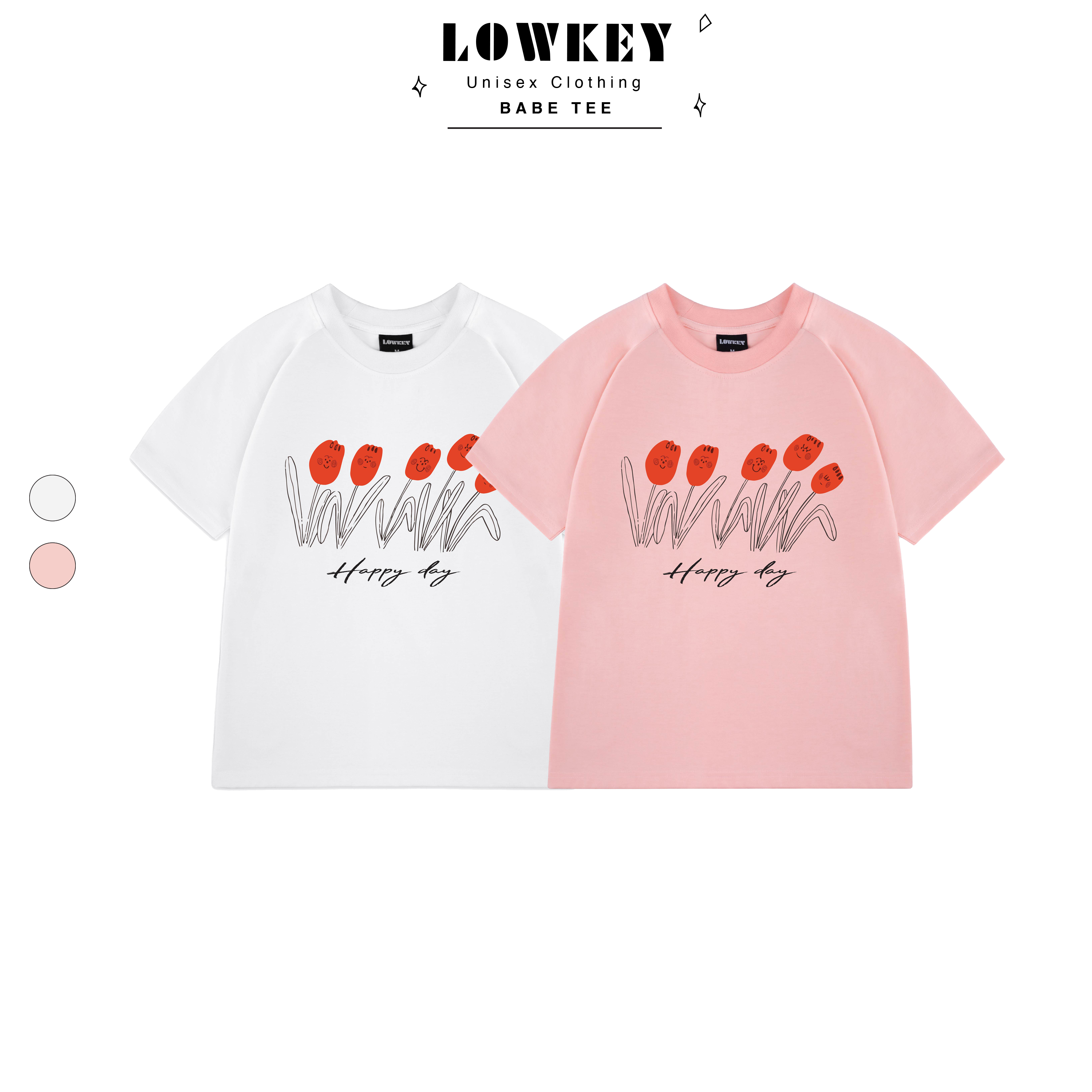 T-shirt happy day k4003 - cotton co dãn