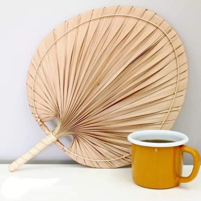 Quạt mo quạt lá cọ quạt tre trang trí decor- 0988945425-0978945425-LH 0978945425