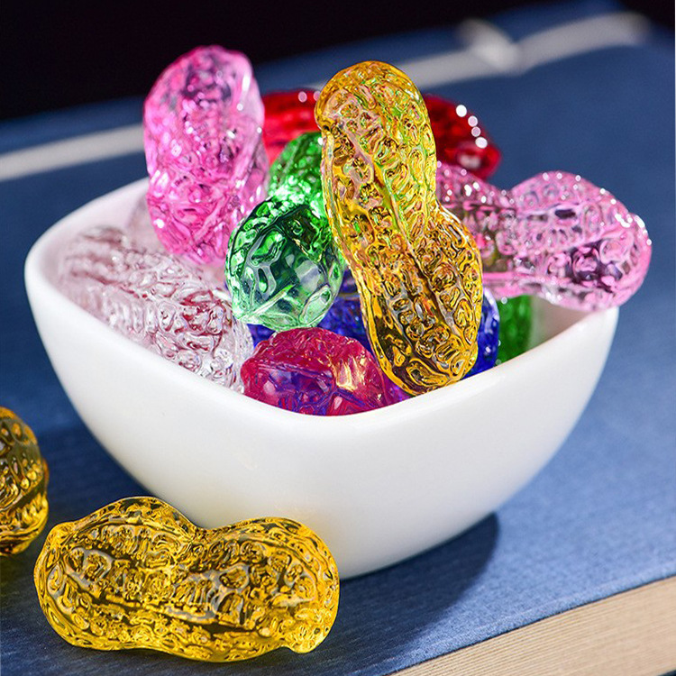 Hột đậu phộng (1 củ lạc ), Hạt đậu vàng Thần Tài phong thủy lưu ly tài lộc may mắn