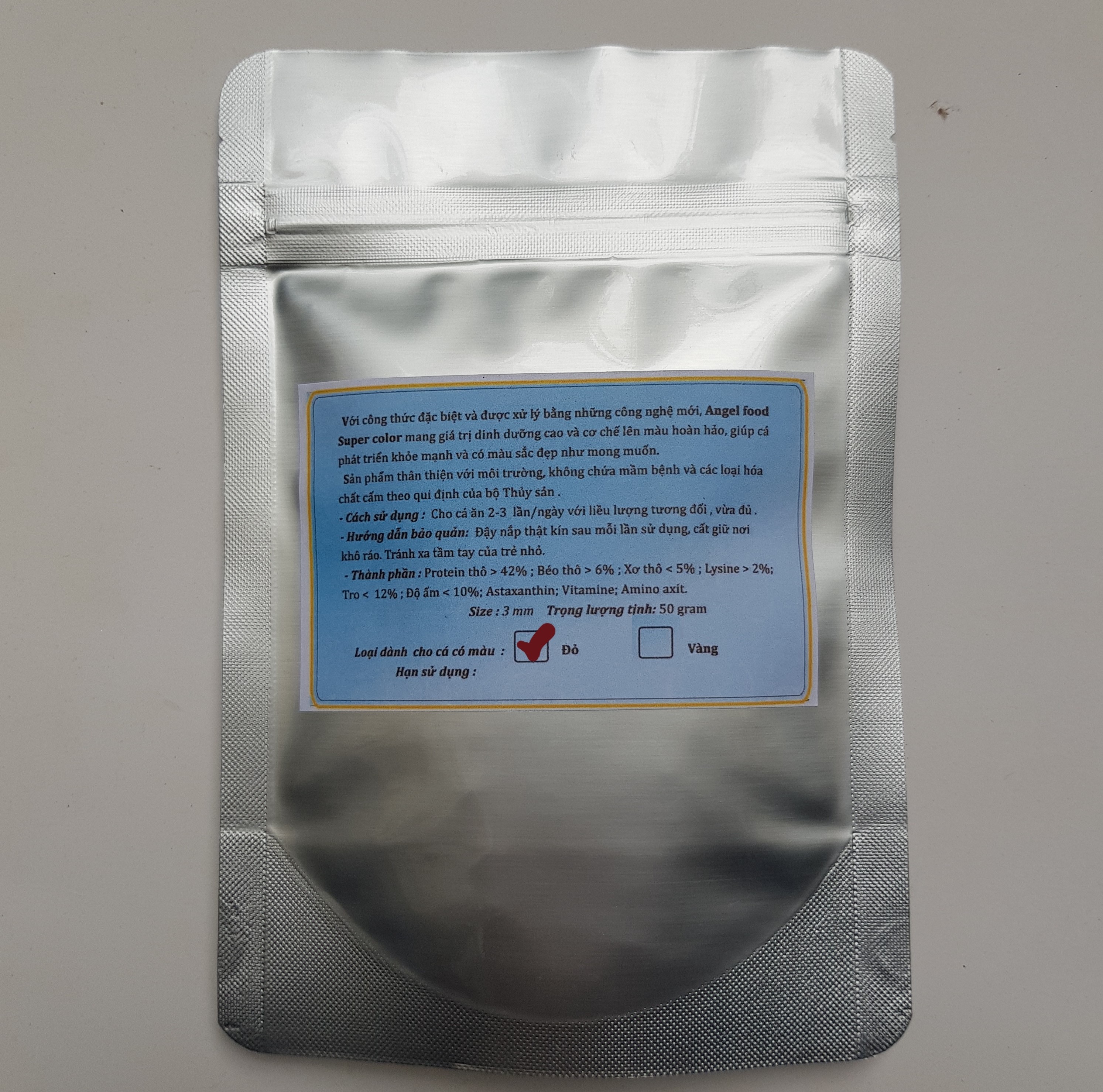 Thức ăn cá cảnh Angel food Super color