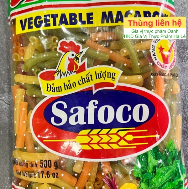 (500gr) Nui ống rau củ Safoco