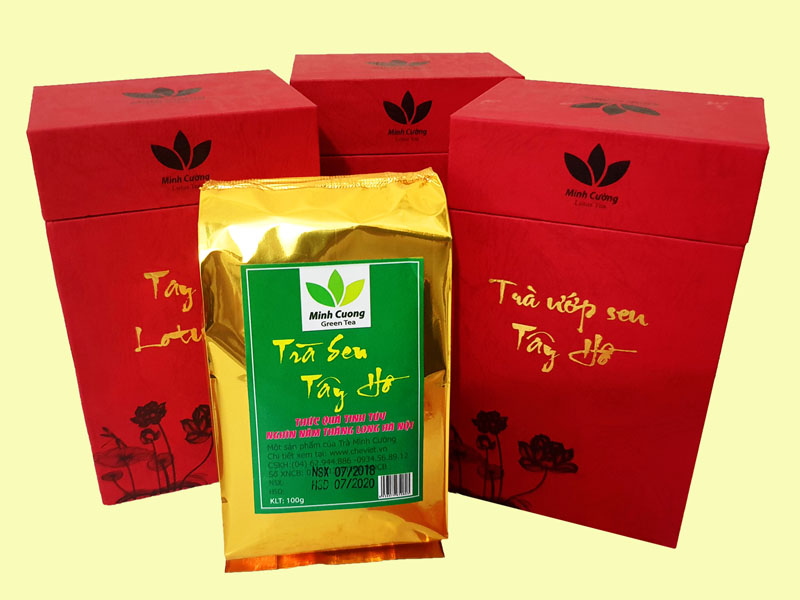 Trà sen tây hồ cao cấp 100g