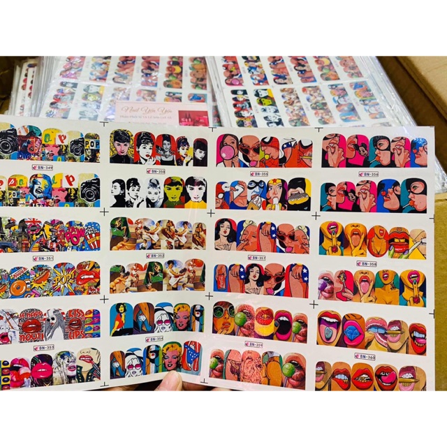 [HCM]STICKER NƯỚC 3D DÁN MÓNG