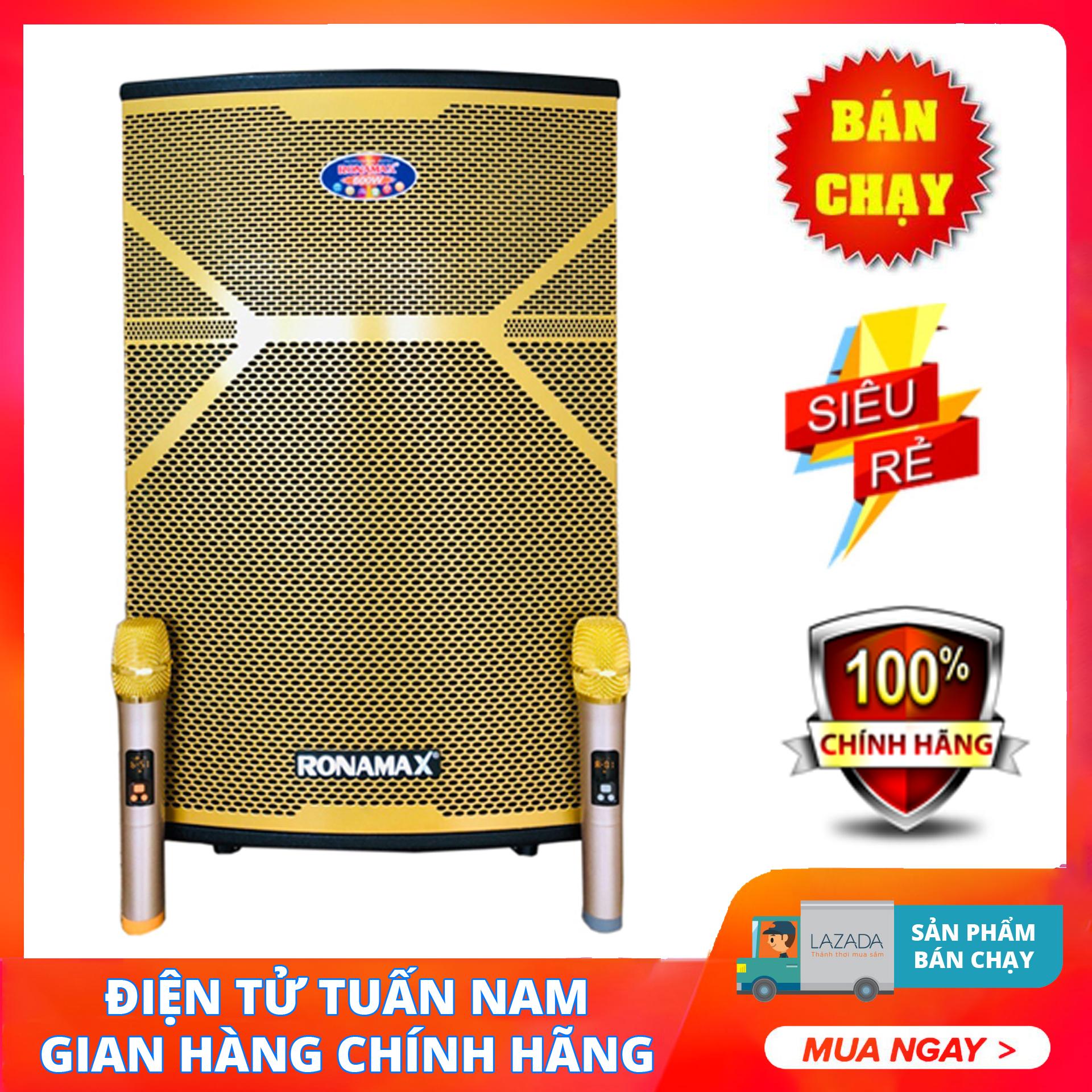 Loa kéo Bluetooth Ronamax MR15 - Bass 4 tấc - Hát karaoke cực hay