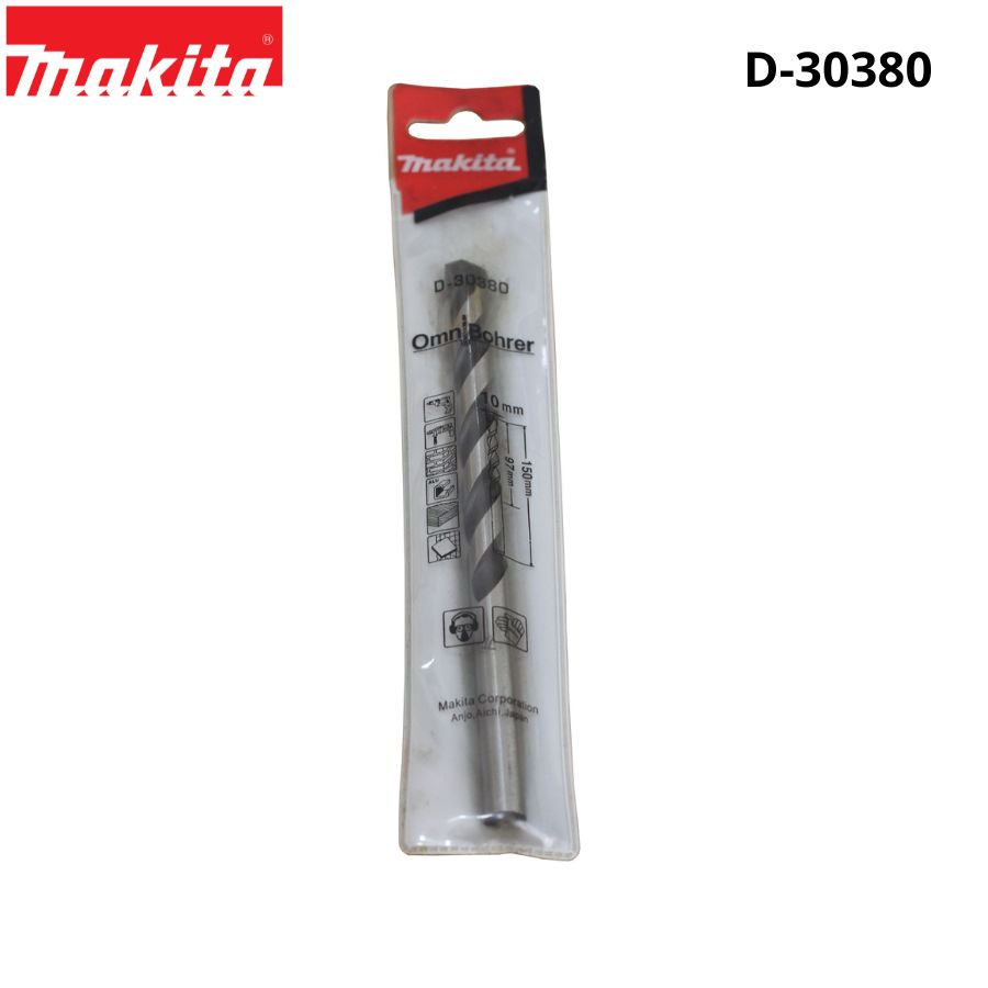 Chính hãng - mũi khoan đa năng cao cấp 10mm x 150mm makita d-30380 chuôi tròn