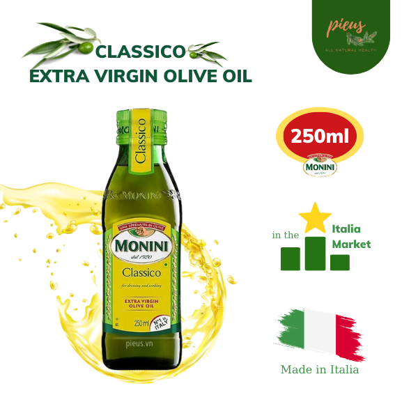 Dầu Oliu nguyên chất Classico Extra Virgin Olive Oil Monini 250ml 500ml