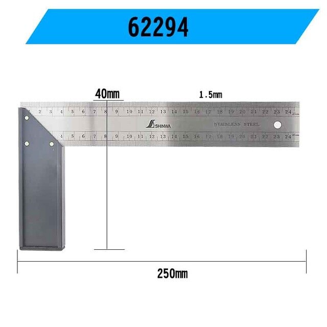 E ke mộc 25cm shinwa 62294