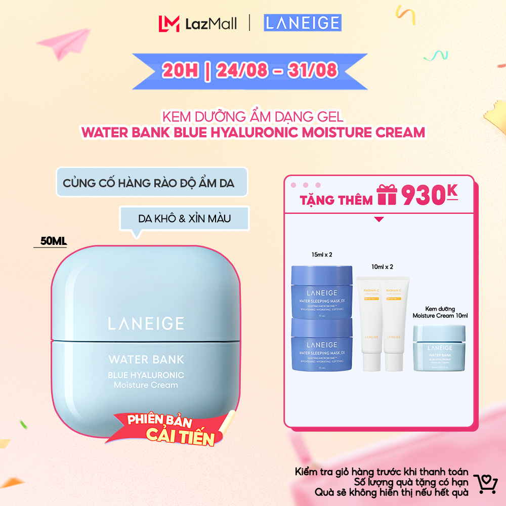 Kem Dưỡng Ẩm Laneige Water Bank Blue Hyaluronic Moisture Cream 50ml