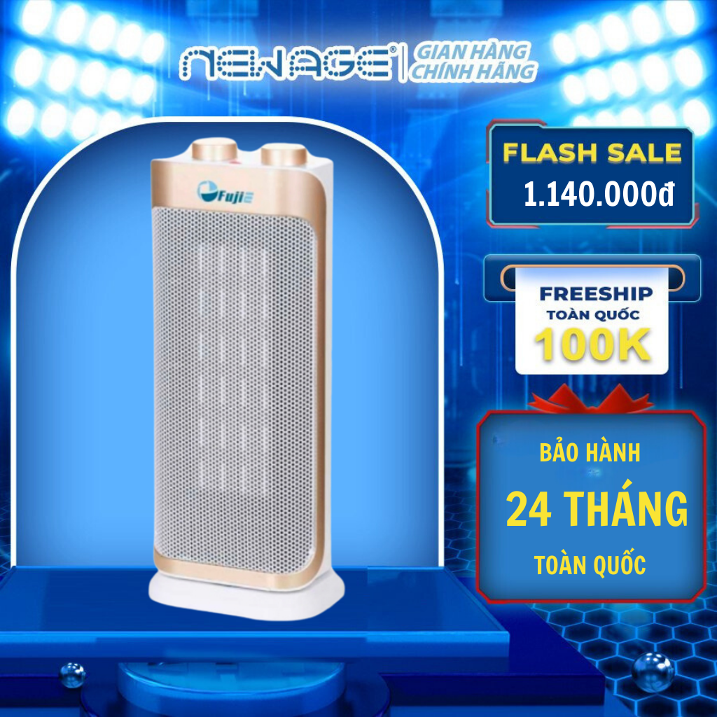 Quạt Sưởi Gốm Ceramic, Máy Sưởi Ấm Để Sàn FujiE CH-2100 không đốt oxi không khô da, làm nóng nhanh tiết kiệm điện, bảo vệ chống quá nhiệt an toàn - Hàng chính hãng, bảo hành 12 tháng