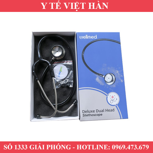 ỐNG NGHE Y TẾ 2 MẶT WELLMED HS - 30J - BẢO HÀNH 12 THÁNG - THƯƠNG HIỆU WELLMED