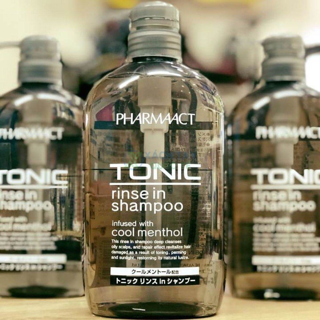 Dầu gội bạc hà cho nam pharmaact tonic nhật bản - hàng nội địa nhật , bạc hà mát lạnh