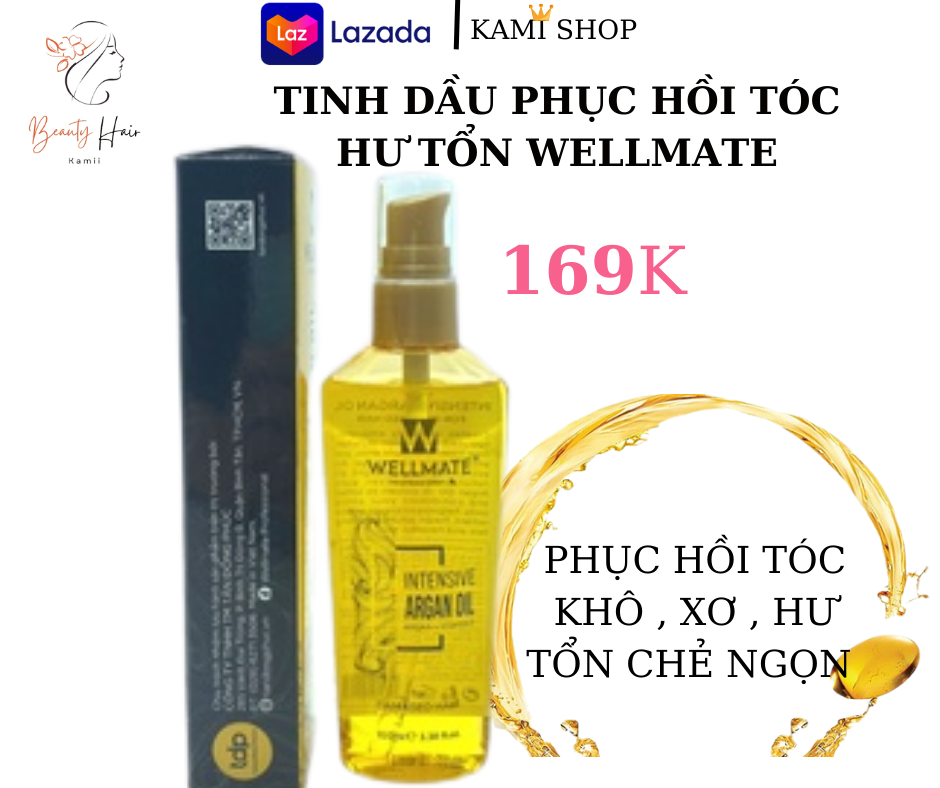 Tinh dầu phục hồi tóc hư tổn wellmate