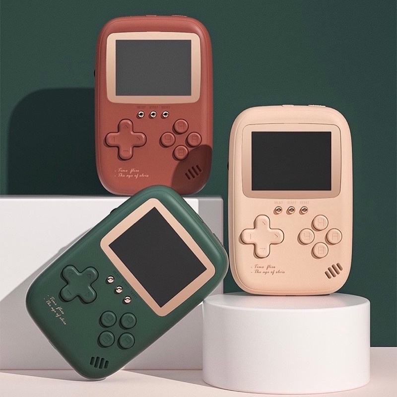 SẴN 2022 Máy chơi game 500 in 1 kiêm sạc dự phòng 10000mAh máy chơi game cầm tay cổ điển dễ thương