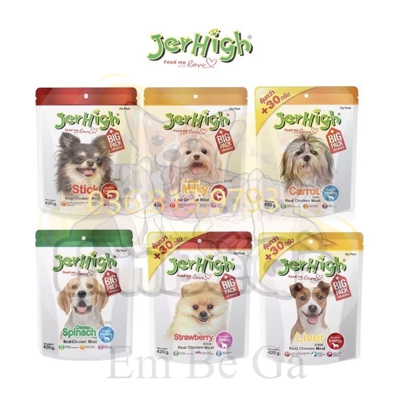 Snack jerhigh gói lớn jumbo 420g
