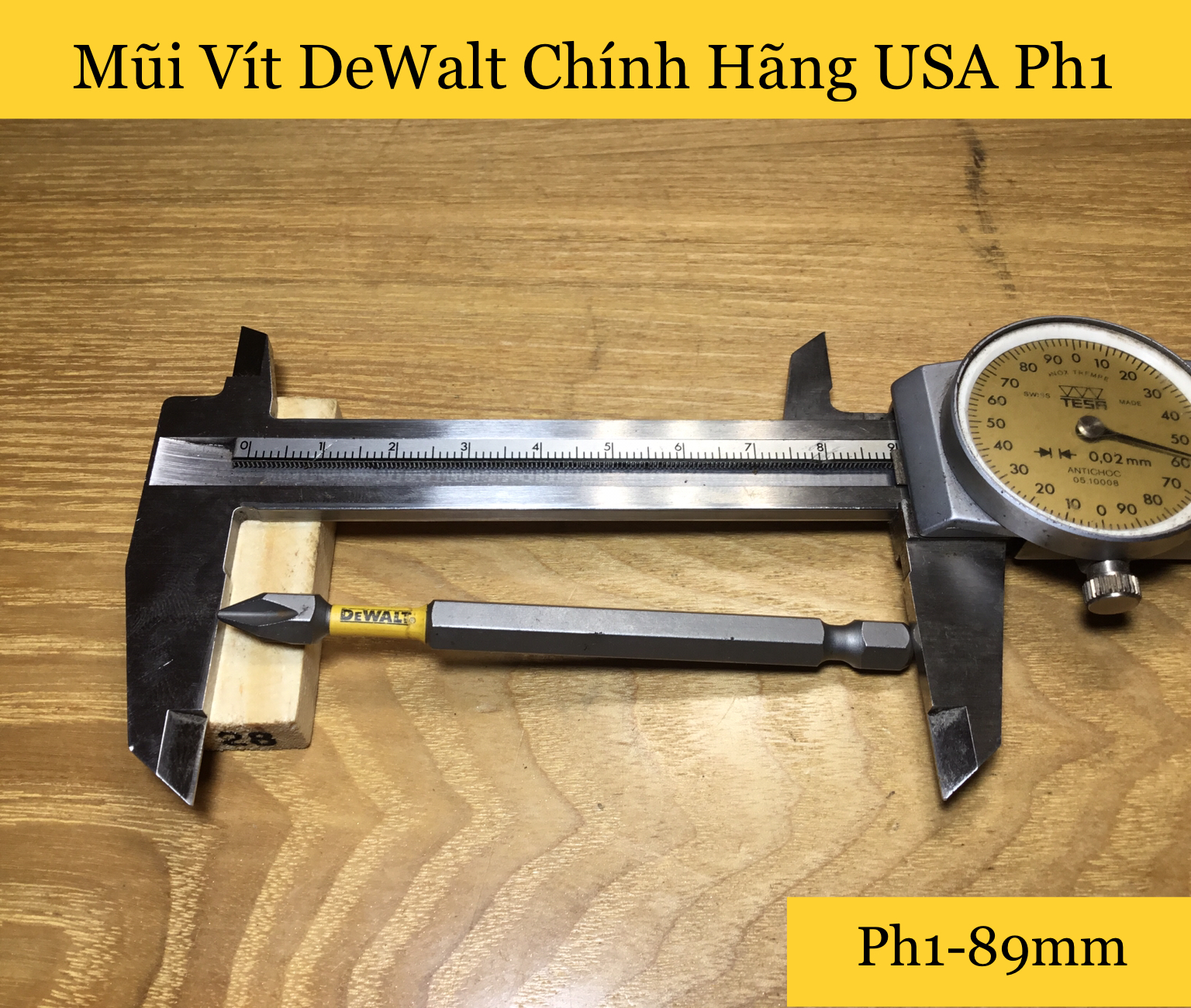 Mũi vít dewalt chính hãng ph1 89mm