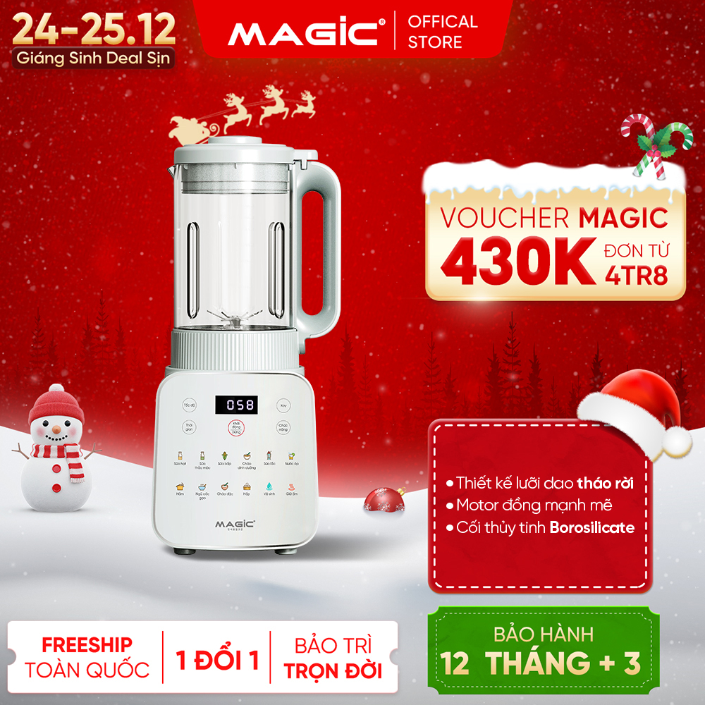  Máy nấu sữa hạt Magic A-103 dung tích 1.75L 11 chức năng nấu tự động bảo hành 12 tháng 