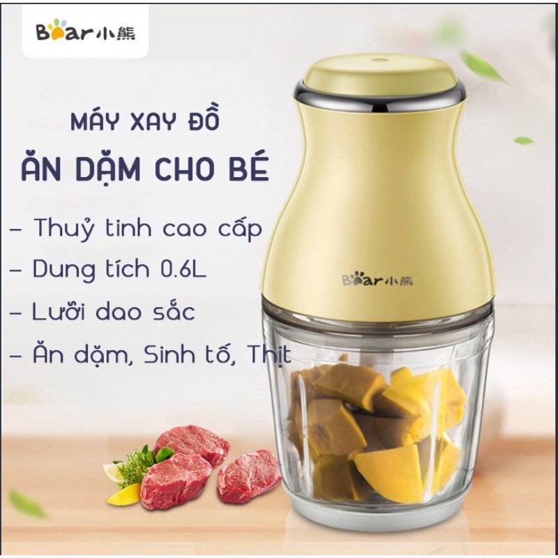 Máy Xay Thực Phẩm Đa Năng Ăn Dặm Cho Bé Bear QSJ-B02U2 - Phiên Bản Quốc Tế - Hàng chính hãng