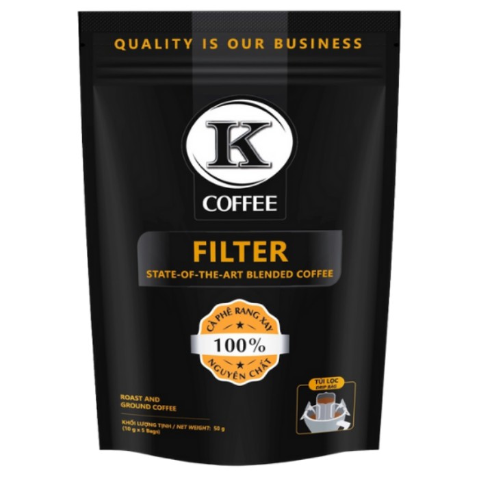 CÀ PHÊ PHIN GIẤY, K FILTER TÚI 50g