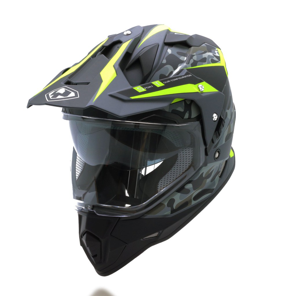 Mũ bảo hiểm yohe 632a fluo xanh lá nhám
