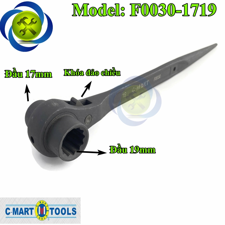 Cần siết đuôi chuột c-mart f0030-1719 17*19