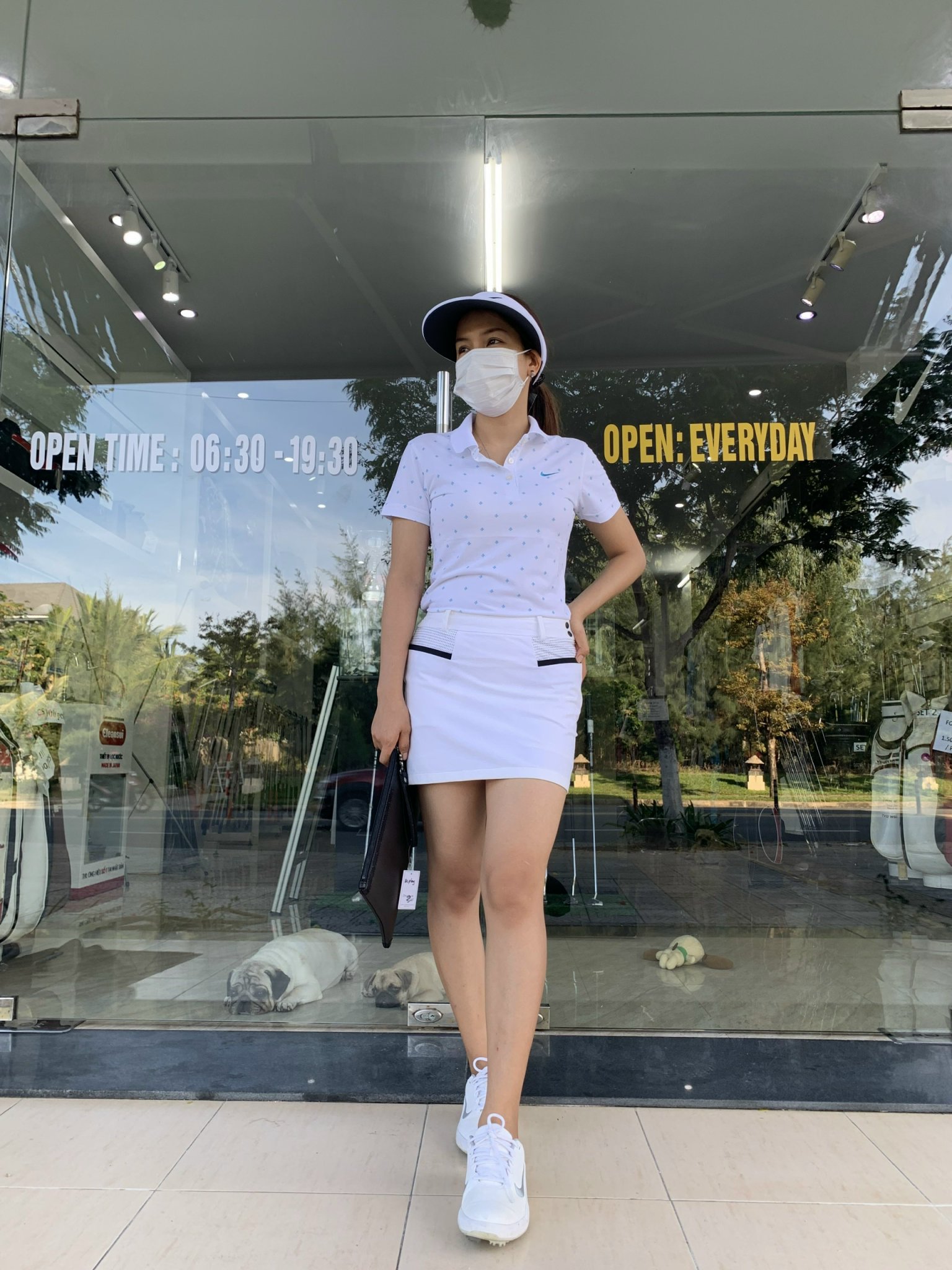 Áo golf nữ Nike Dri fit xuất dư - golf T shirt women - golf T shirt lady