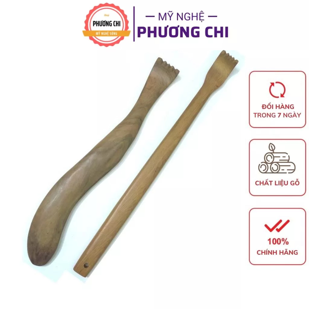 Cây gãi lưng đa năng bằng gỗ thơm, Dụng cụ massage lưng hiệu quả - Mỹ Nghệ Phương Chi