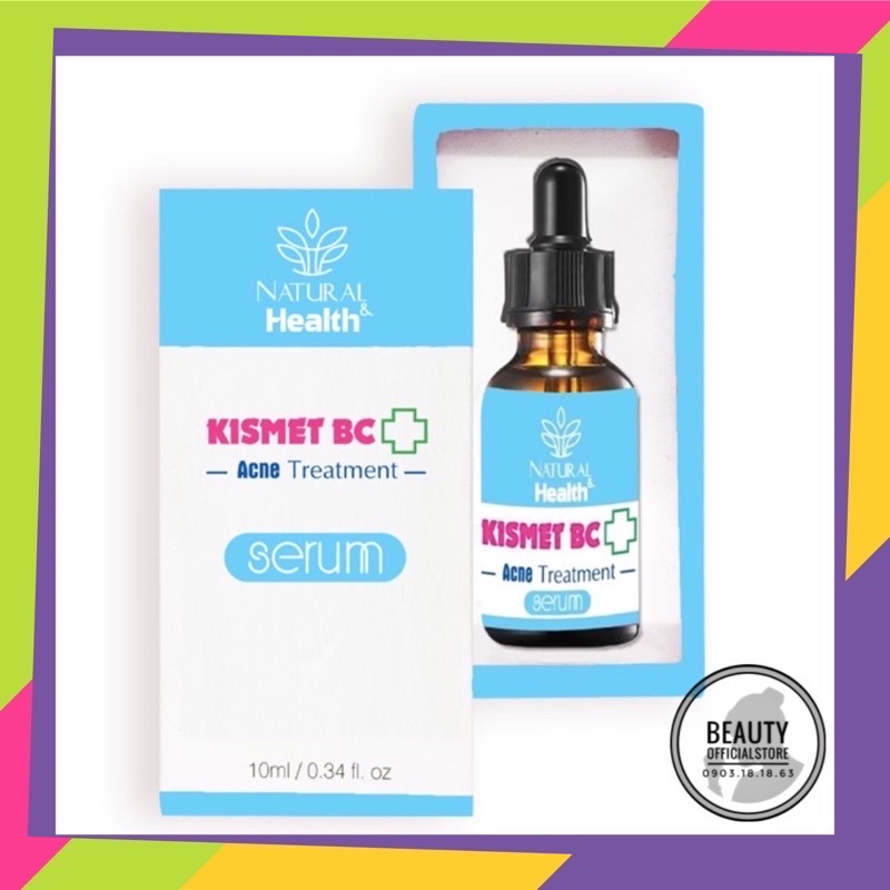 Serum mụn Kismet BC 10ml - Đánh bay mụn, trắng da, ngừa thâm hiệu quả