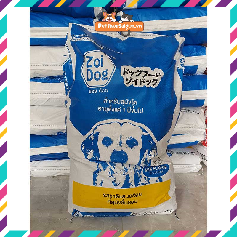 Thức ăn cho chó zoi dog 20kg - 20 gói 1kg - thái lan