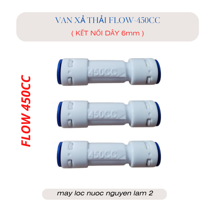 Van xả thải flow 450cc nối nhanh -dùng trong máy lọc nước ro