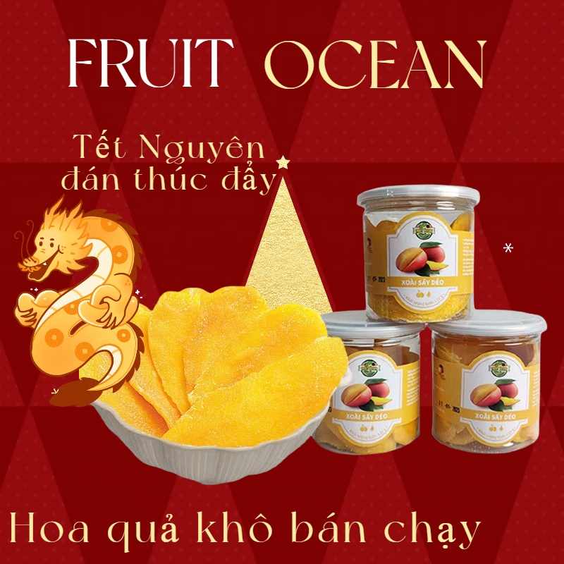 Xoài sấy dẻo 120g mứt quả sấy đồ ăn vặt