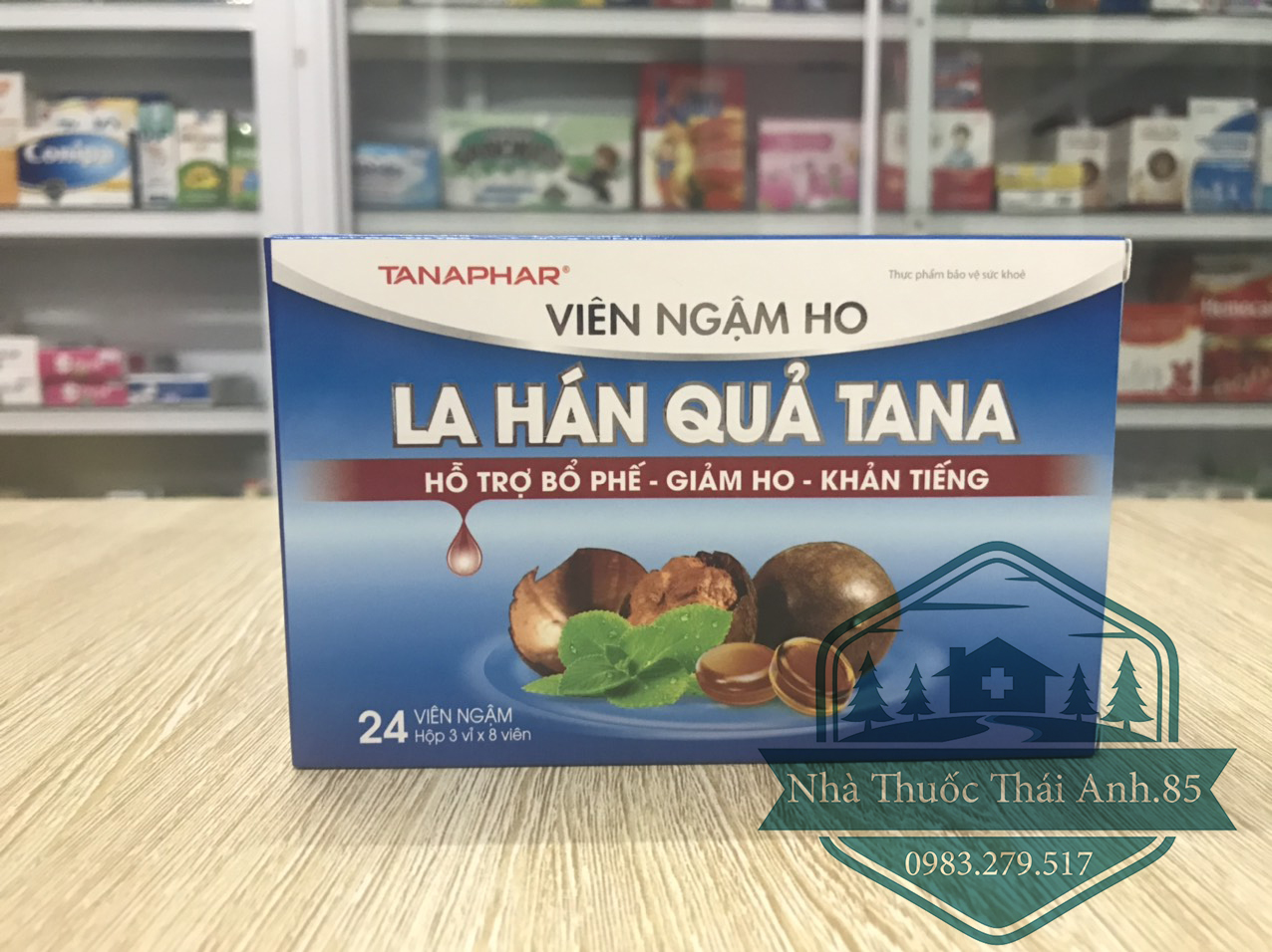 Viên ngậm giảm ho la hán quả tana